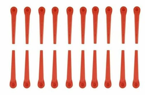 100x Plastkniver Reservekniver Til Gardena Gresstrimmer Easycut Li-18/23r (100stk)
