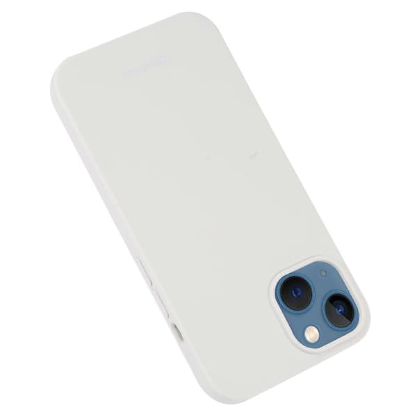 SILIKONE Silkeagtig Blød TPU Telefon Cover Til iPhone 14 White