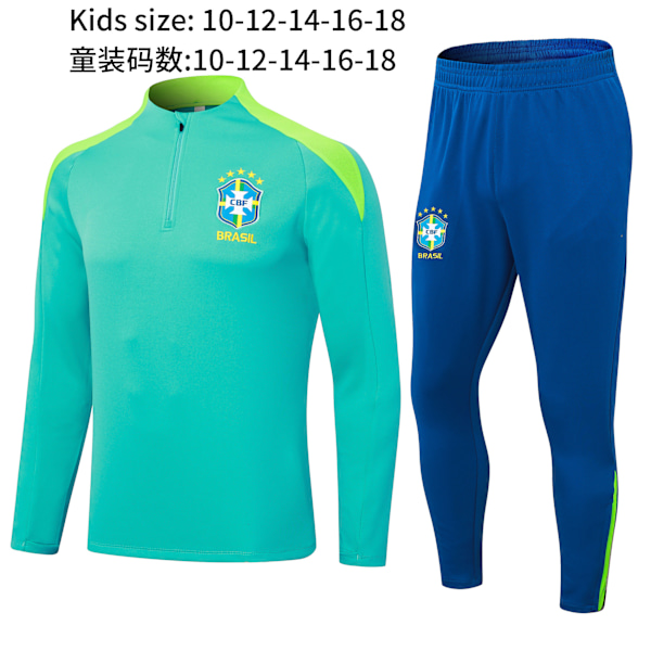 Ny Paris Frankrike Portugal Mbappe Messi långärmad träningsdräkt fotbollsuniform yttertröja barnkläder 18 XL