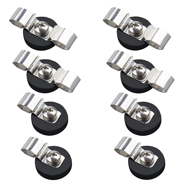 22 mm:n magneettiset kaapelipidikkeet, anti-scratch magneettikoukut, raskaat, liukumattomat kaapelipidikkeet, vahvat magneet BlackSilver