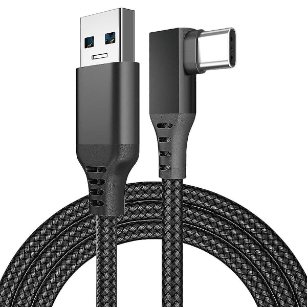 Link Kabel til Oculus Quest 2 Hurtig Opladning og Dataoverførsel USB C 3.2 Gen1 5Gbps PD Overførsel Opladningskabel VR Headset Link Kabel Sort Black 5M