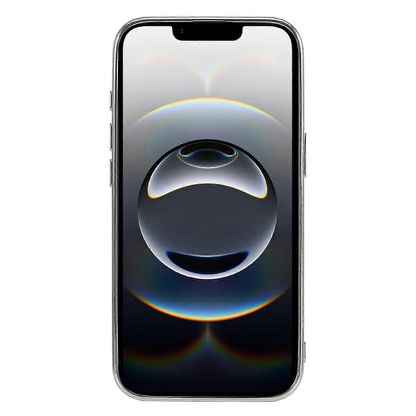 Mobilskal för iPhone 16e TPU + PC med glittrig baksida Silver Silver