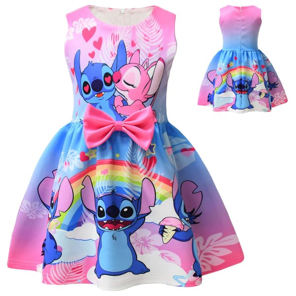 Lilo og Stitch Jentekjole med Sløyfe 100