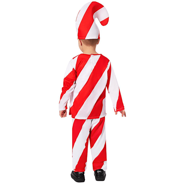 Joulupukin lasten karkkikeppi cosplay-lavaesityspuku S (105cm-115cm)