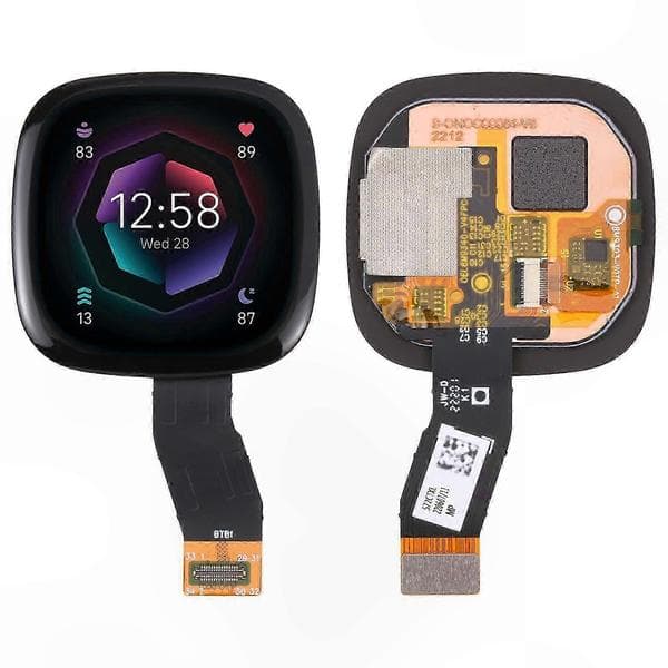 Erstatnings-LCD-skjerm for Fitness Tracker Sense 2 komplett montering med digitizer