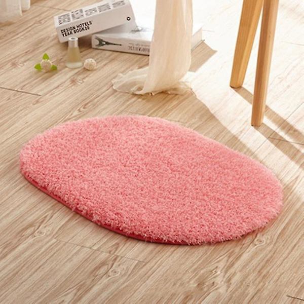 Vettä imevä soikea pehmo liukumaton lattiamatto matto Olohuoneen ovimatto matto Jikaix Wine Red 30*50cm