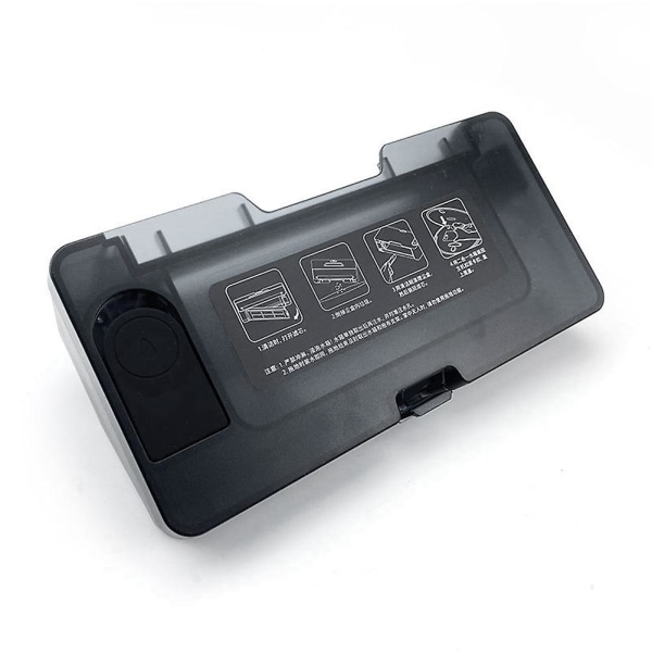 2-i-1 vanntank støvbeholderboks for Mijia Robot Stytj02ym Mvvc01- For V2 V2 Pro V3 V-rvclm21b feiemaskin Black