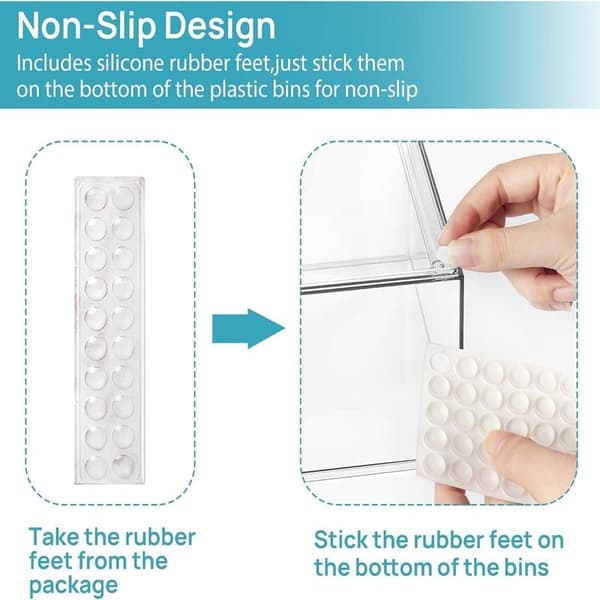 5-piece Clear Small Stackable Storage Drawer Set, Acrylic Makeup Organizer for Bathroom (for Vanity, Storage, Home Organization)