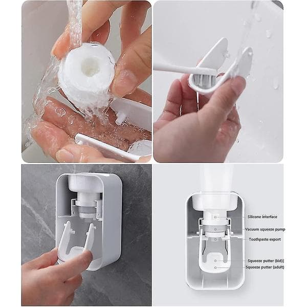 Tandkrämsdispenser, automatisk dispenser (vit)