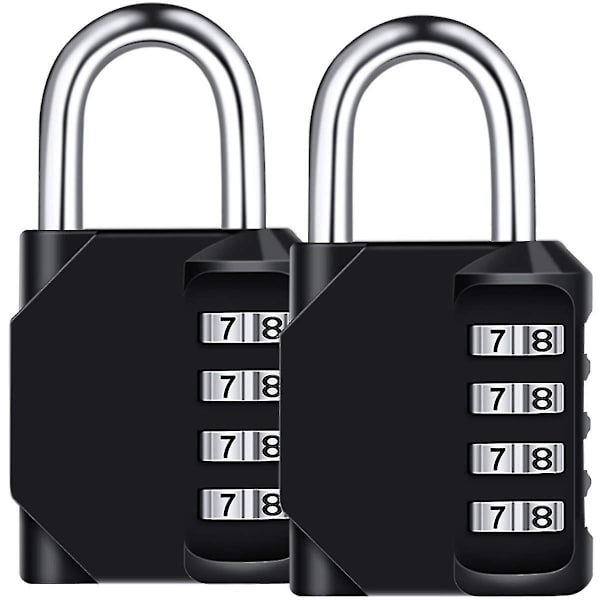 2-pack 4-siffrig kombinationslås, kombinationslås