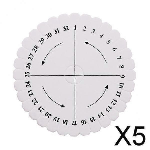 2-7kpl Kumihimo-levy, narusolmu, helmityö, käsintehty kudontalauta 5 Pcs