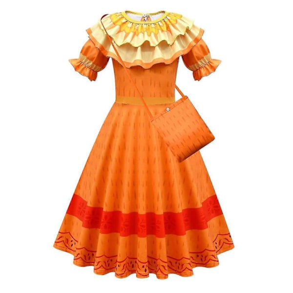 Encanto Pepa Cosplay Kostyme Jentekjole Fancy Kjoler Til Karneval Halloween Prinsessekjole 140