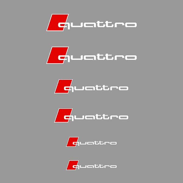 6 kpl / set Car Styling Jarrusatulan Suojus Cover A3 A4 A5 A6 Q3 Q5 Q7 Rs3 Rs4 Rs5 Rs6 Rs7 Sport For Quattro White