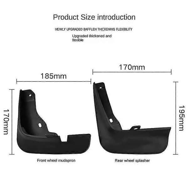 4 stk. bilskærme til Mazda 3 Bm Bn Axela Hatchback 2014-2018