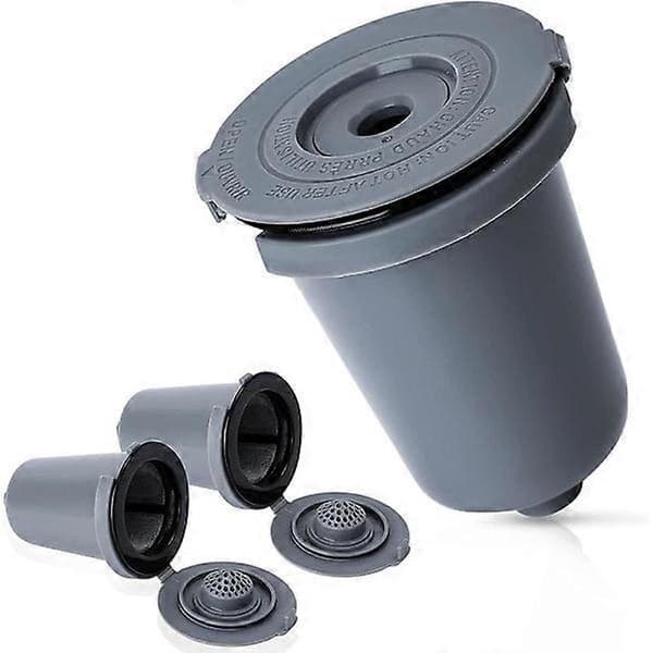Genanvendelige K-Cup filterpods til Single Serve Cafe til Cuisinart Grå# Kaffe.