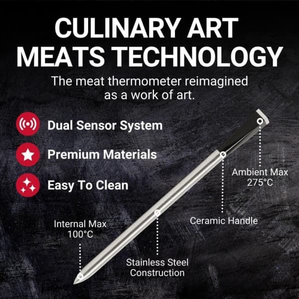 Trådløst grilltermometer stegetermometer - Perfekt