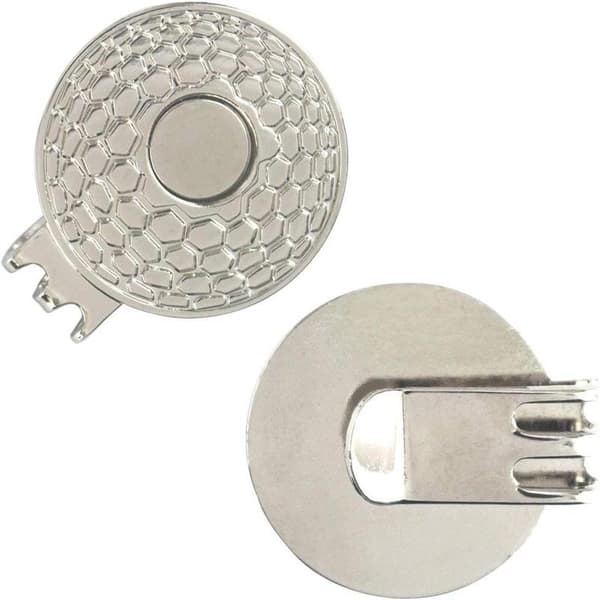 Magnetisk golfhattklämma 2-pack med Bling golfvagnsbollmarkör