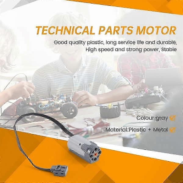 8883 Power Functions Elektrisk M-Motor Byggeklods til Teknisk Montering gray