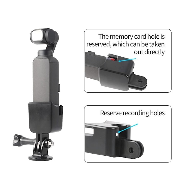 Dji Osmo Pocket 2 -kameran lisävarusteet, laajennus, rintakiinnike, jossa reppukiinnike, rannehihna, asennuskiinnike Sku1 and Backpack