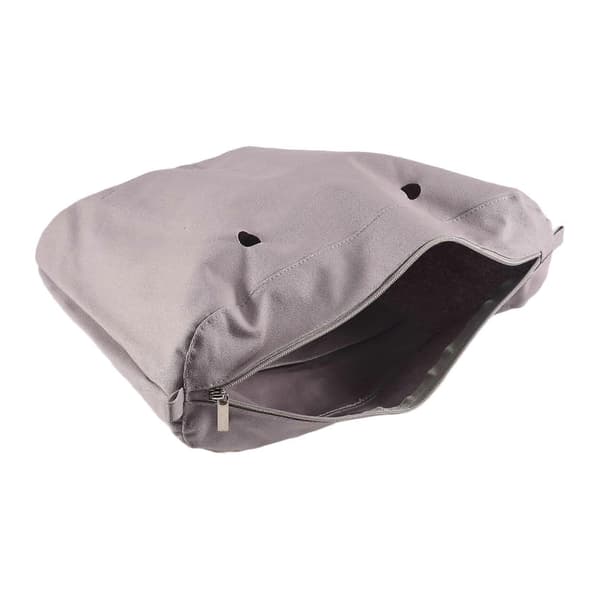Vanntett solid lerretinnsats Innerfôr Innsats Glidelåslomme for Obag O Bag Håndveske Veske Lys Grå Light gray 39*12*31Cm