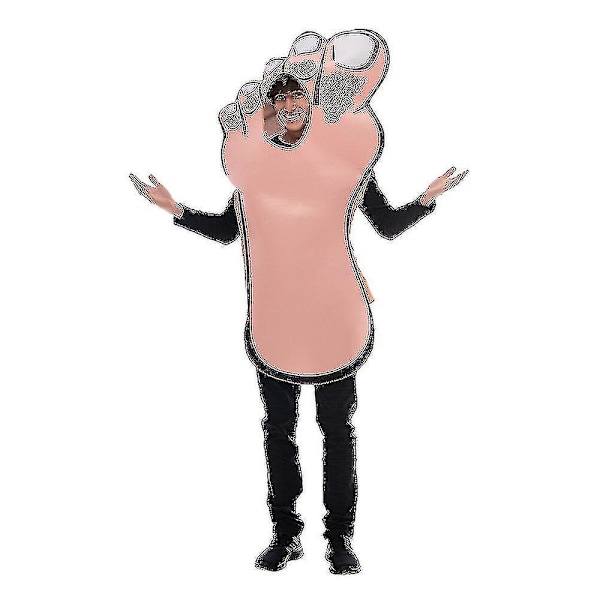 Sjovt fod cosplay jumpsuit tunika halloween kostume til voksne mænd nolvety karneval fest fancy dress -t