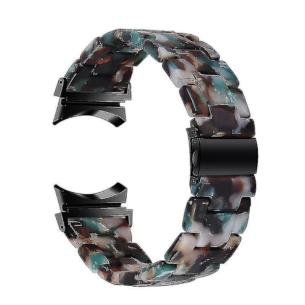 För Samsung Galaxy Watch 5 40mm / 44mm / Watch 5 Pro 45mm Resin Watch Band Rostfritt stål Spänne Armband Armband Blue