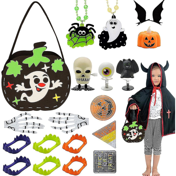 Halloween-lelut, halloween- set - Halloween-juhla-lelusarja lapsille, halloween-laukkujen tavarat