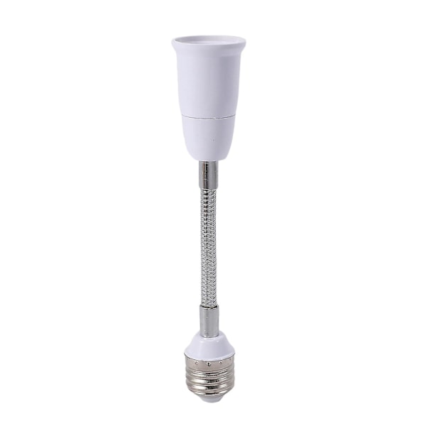 LED-lamphållare, flexibel adapter, E27 till E27, 20 cm lång, flexibel förlängning