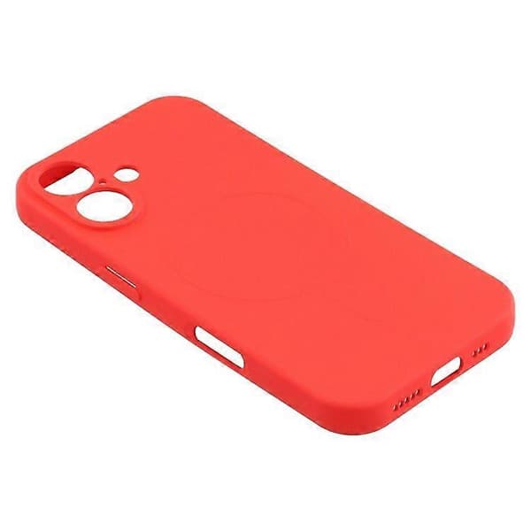 For iPhone 16 Plus Deksel Kompatibelt med MagSafe Støtsikkert TPU-telefonddeksel Red
