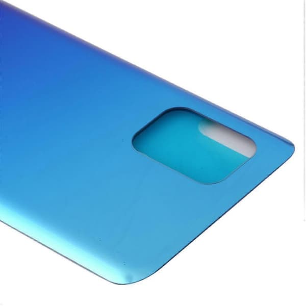 Batteribagside af glasmateriale til Xiaomi Mi 10 Lite 5G / Mi 10 Youth 5G Blue