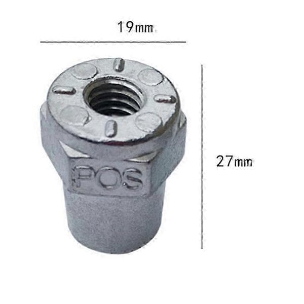 1 par 3/8 tommer hunngjenge positive negative batteripoladaptere batterikabelterminal silver