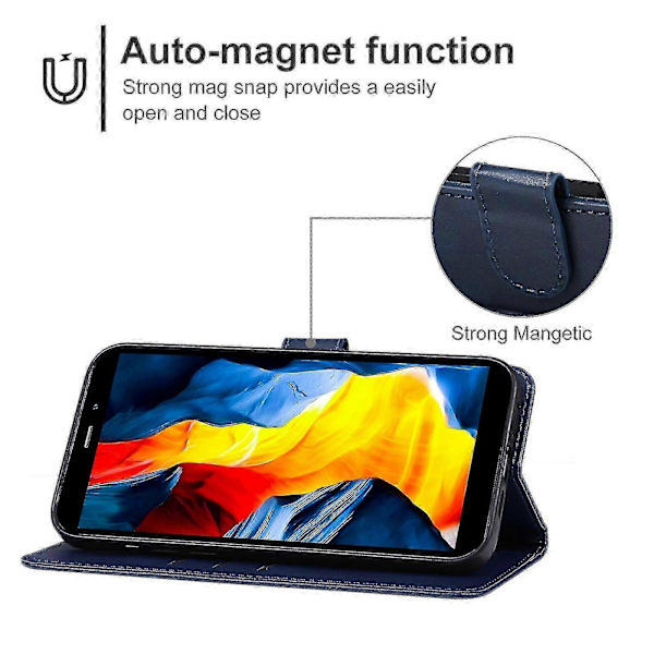 Läderfodral för Oukitel Wp32 Blue