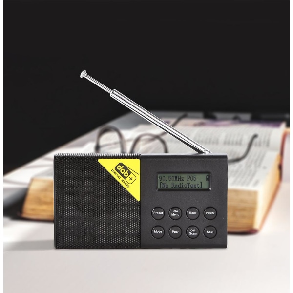 Dab Radio Bärbar Bil Digital Radio Mini Fm-mottagare Hem Dab Multifunktionell färgskärm Bluetooth-kompatibel sändare