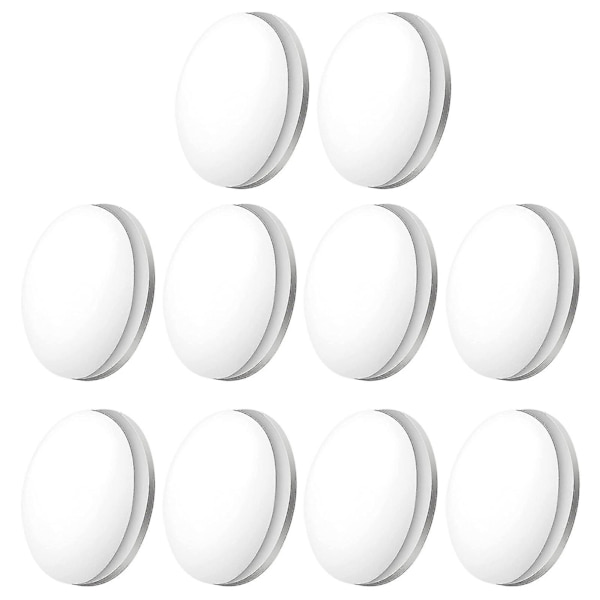 Vorallme 10 st Magnetiska gardinvikter Vattentät Återanvändbar Rostbeständig Kompakt Lätt att applicera Tung Tillräckligt Stark Magnetisk Duschdraperi Vikt White