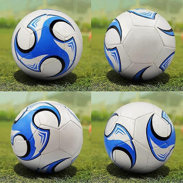 Fotboll i standardstorlek 4, PU-material, ej uppblåsbar frakt Blue