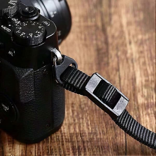 10 stk. kamerarem trekantet splitringkrog til Leica DSLR-tilbehør Svart silver