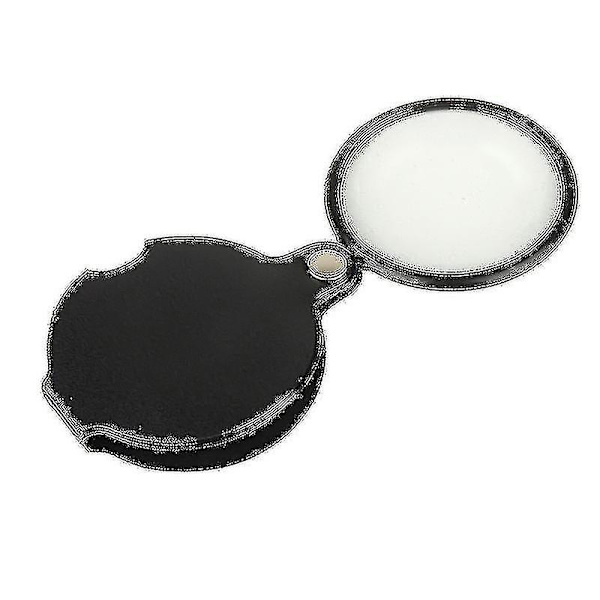 8x Mini-taskukokoinen suurennuslasi taittuva taskusuurennin suurennuslasi pyörivällä suojakotelolla 60mm