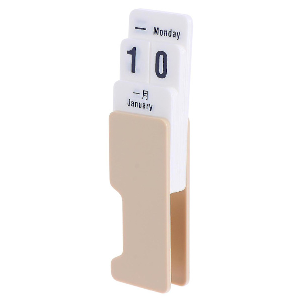 Plastic Desktop Calendar Creative Manual Justerbar evigvarende kalender