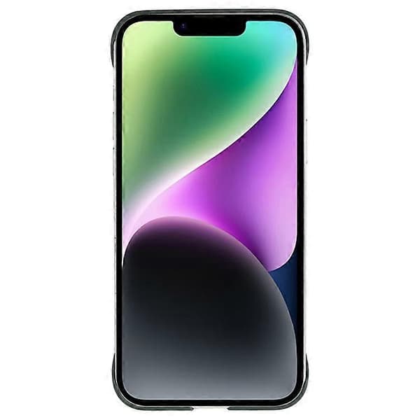 Kompatibel med iPhone 15 Plus etui rammeløst hud-touch hårdt PC telefoncover Green