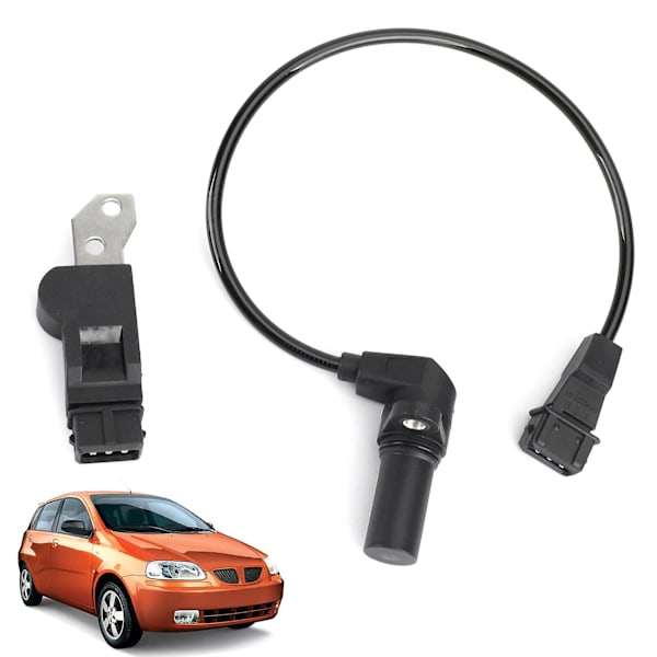2st kamaxel & vevaxel positionssensorer passar för Aveo Cruze Kalos Optra Tacuma 96253544 96253542 black