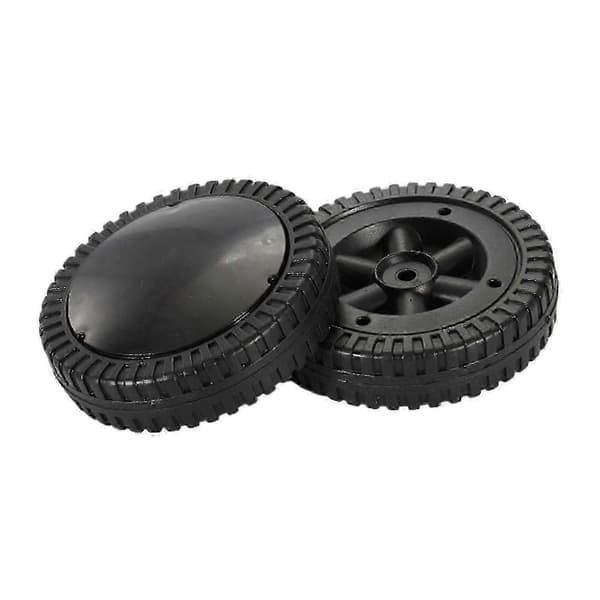 6 tommer sorte glatte rullende BBQ grillhjul - 2 pak