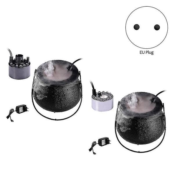 Halloween Røykmaskin LED Luftfukter Tåke Mist Maker Fargeendring