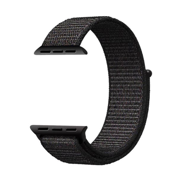 Nylonranneke Apple Watch Series 10 42mm Musta