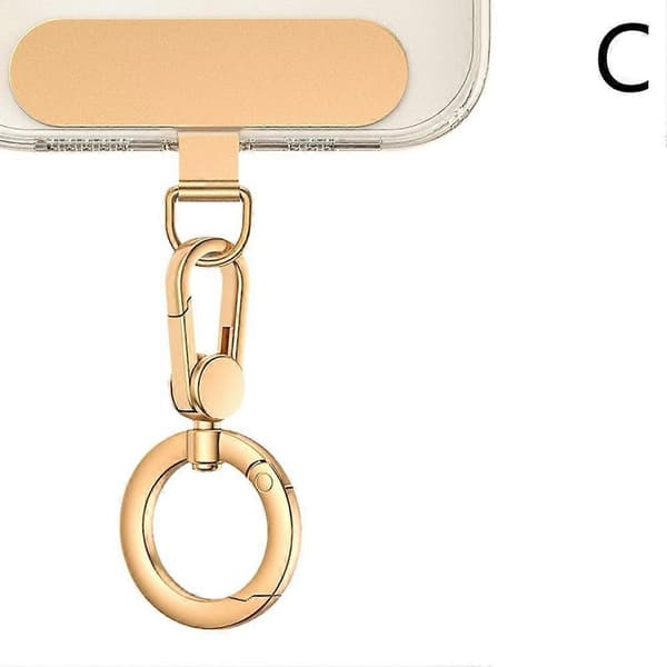 Universal Mobiltelefon Sling Rep Kort Clip Telefon Snodd Packning Patch Gold