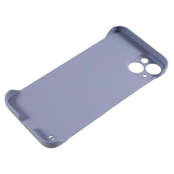 Kompatibel med iPhone 15 Plus-deksel Rammeløst Hardt PC-telefondeksel med hudfølelse Grey