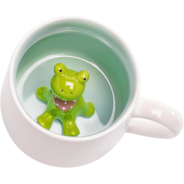 HUISHENG 3D frøkrus, søde dyr, kaffe-tekop, nyhed Fødselsdag Afgangslærergaver Valentinsdag Mors dag