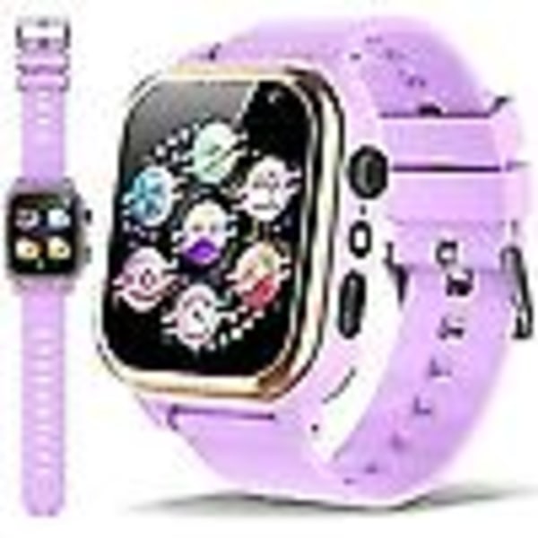 Smart Watch for Kids D02 Kids Smartwatch med 14 indbyggede pædagogiske spilkameraer purple