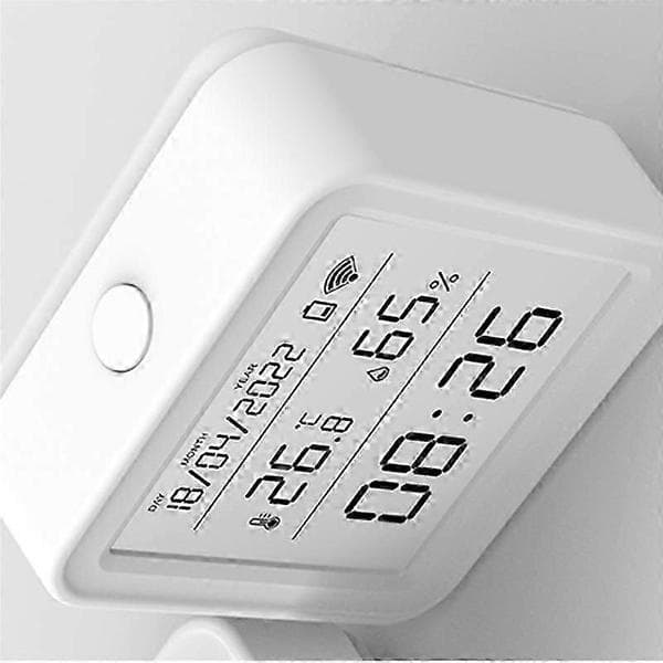 Tuya WIFI Temperatur Fugtighedssensor Indendørs Hygrometer Vit