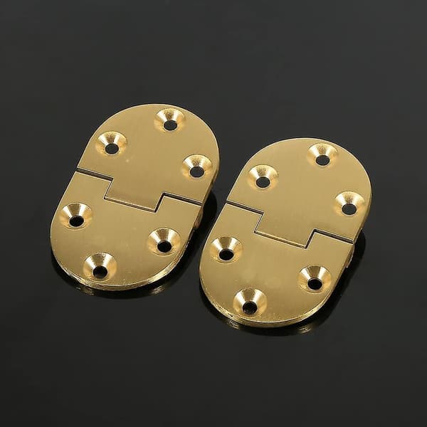 Folding Flip Top Hinge, Solid Brass Backflap Hinge Round Edge Folding Table Butler Tray Backflap Hinges For Table Cabinet Door Furniture With Screwsgo