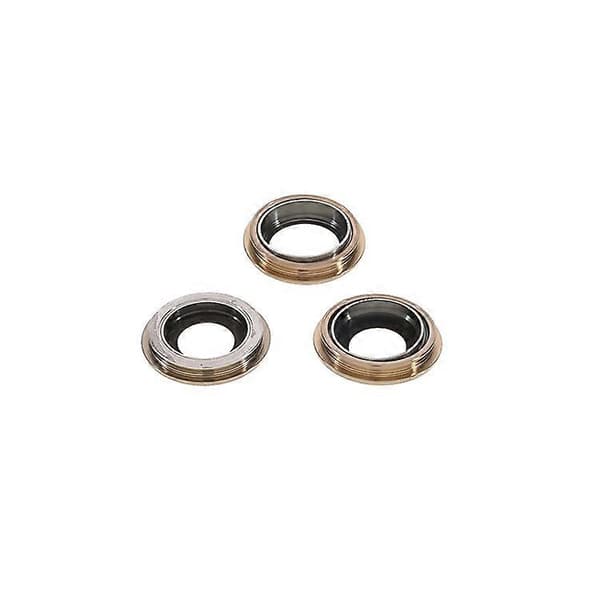 Kompatibel med iPhone 12 Pro 1 sæt bagkamera linseringdæksel med glaslinse (uden logo) Gold